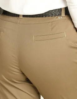 Christine Laure Ajustés|Pantalons*Pantalon 7/8e beige taupe