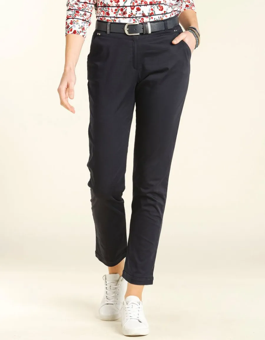Christine Laure Ajustés|Pantalons*Pantalon 7/8e marine