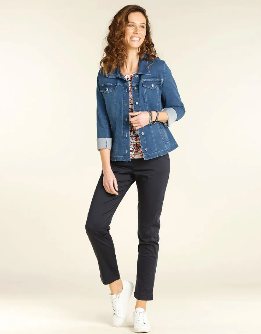 Christine Laure Ajustés|Pantalons*Pantalon 7/8e marine