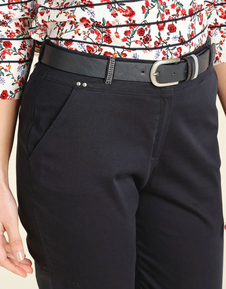 Christine Laure Ajustés|Pantalons*Pantalon 7/8e marine