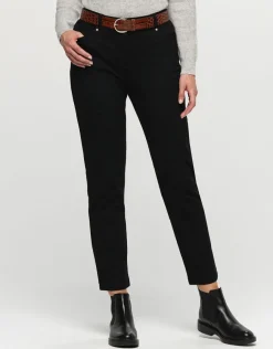 Christine Laure Ajustés|Pantalons*Pantalon 7/8e noir motifs