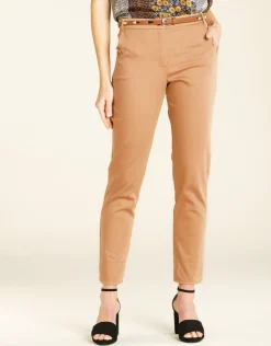 Christine Laure Droits|Pantalons*Pantalon en coton beige