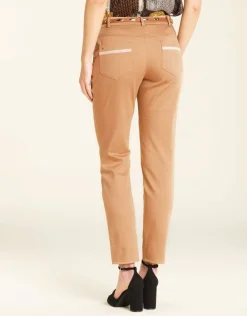 Christine Laure Droits|Pantalons*Pantalon en coton beige