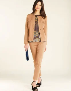 Christine Laure Droits|Pantalons*Pantalon en coton beige