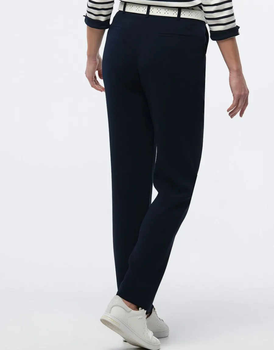 Christine Laure Pantalons|Droits*Pantalon en crêpe marine
