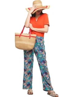 Christine Laure Larges|Pantalons*Pantalon fluide imprimé