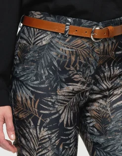 Christine Laure Ajustés|Slims*Pantalon imprimé feuilles