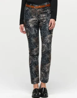 Christine Laure Ajustés|Slims*Pantalon imprimé feuilles