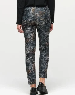 Christine Laure Ajustés|Slims*Pantalon imprimé feuilles