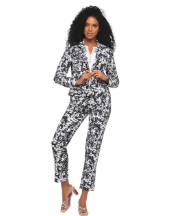 Christine Laure Droits|Pantalons*Pantalon imprimé marine