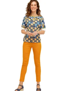 Christine Laure Slims|Pantalons*Pantalon jaune stretch