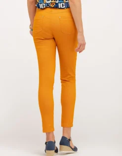 Christine Laure Slims|Pantalons*Pantalon jaune stretch