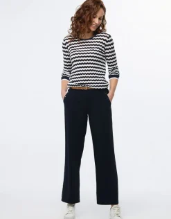 Christine Laure Larges|Pantalons*Pantalon large chic bleu