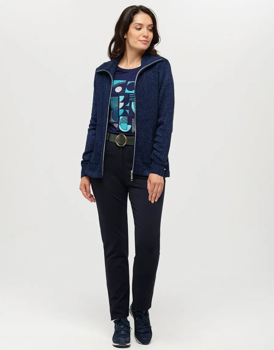 Christine Laure Droits|Pantalons*Pantalon milano marine