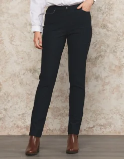 Christine Laure Ajustés|Pantalons*Pantalon Milano Noir bleu