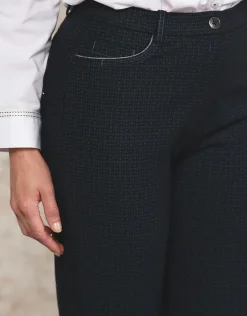 Christine Laure Ajustés|Pantalons*Pantalon Milano Noir bleu