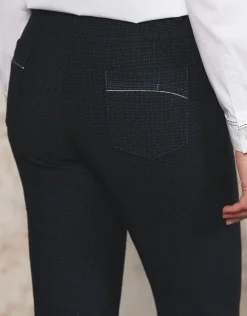 Christine Laure Ajustés|Pantalons*Pantalon Milano Noir bleu