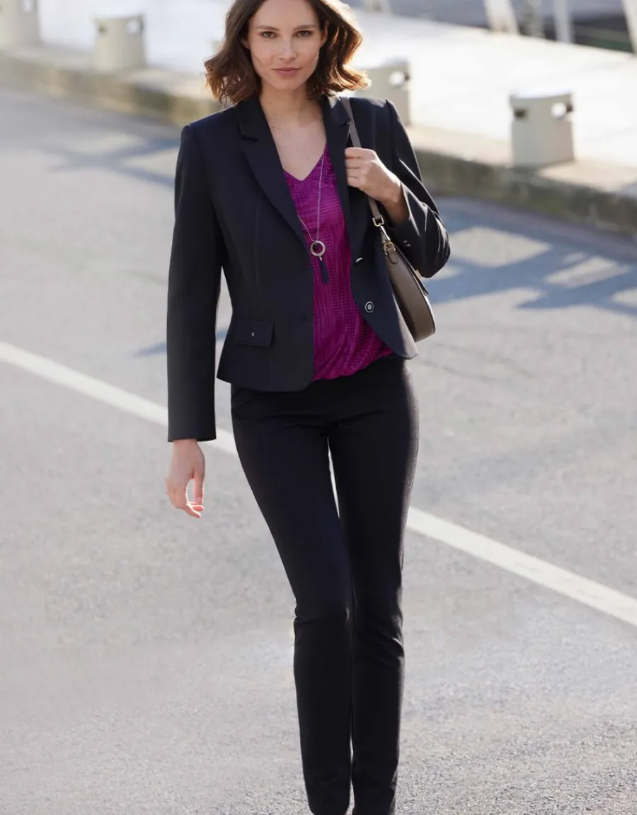 Christine Laure Ajustés|Pantalons*Pantalon milano noir chic