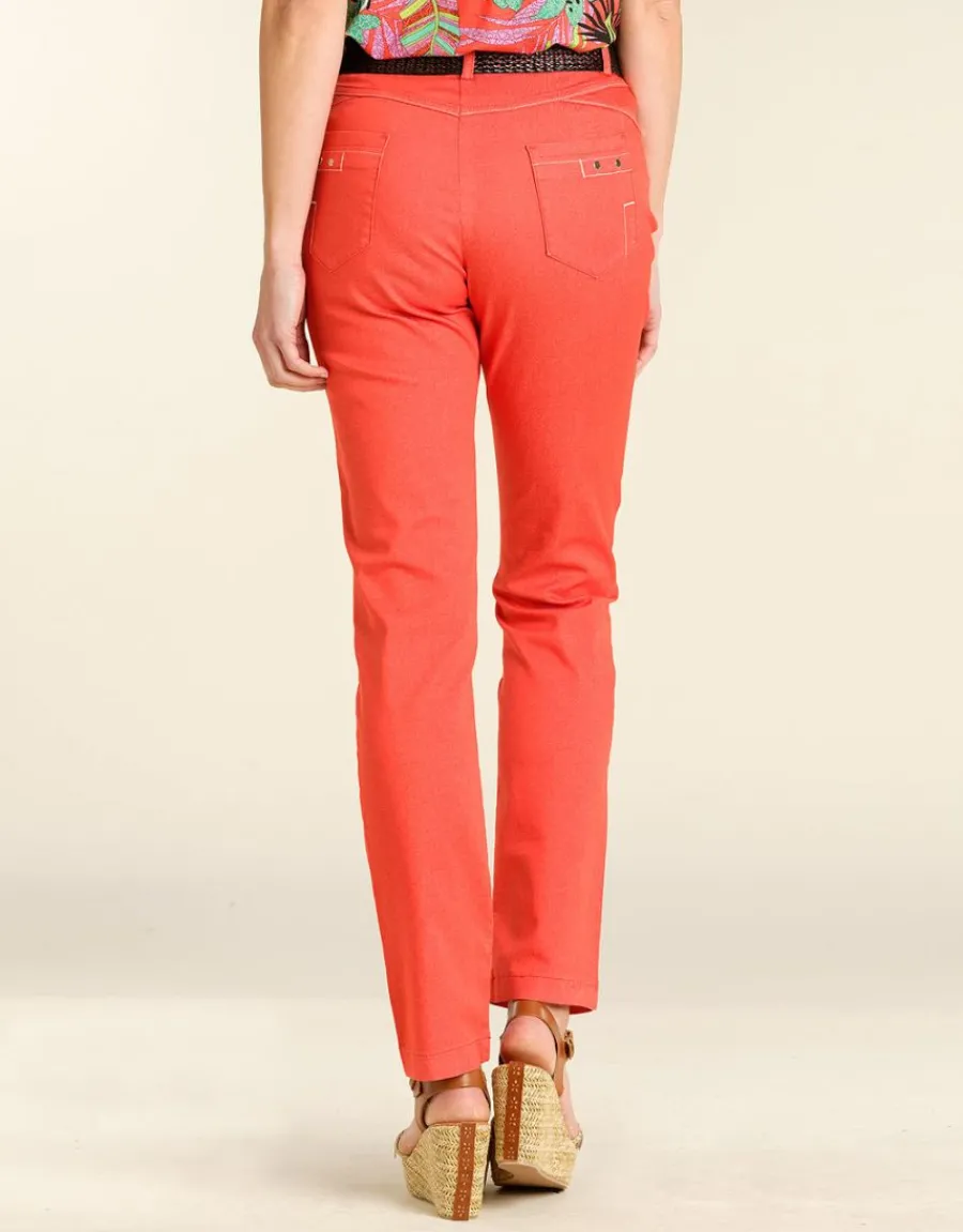 Christine Laure Slims|Pantalons*Pantalon rouge slim