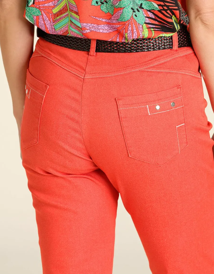 Christine Laure Slims|Pantalons*Pantalon rouge slim
