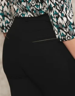 Christine Laure Ajustés|Pantalons*Pantalon sergé chic noir