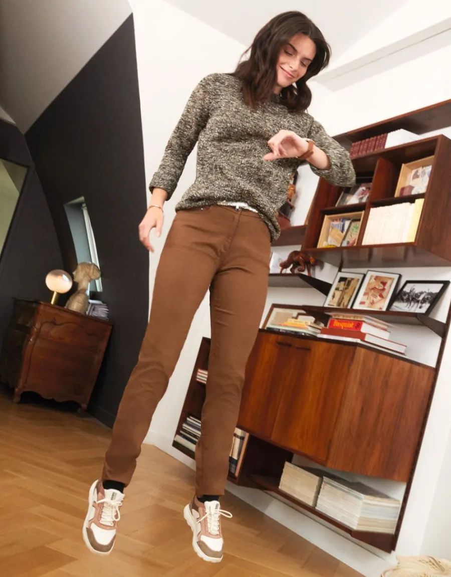 Christine Laure Slims|Pantalons*Pantalon slim marron