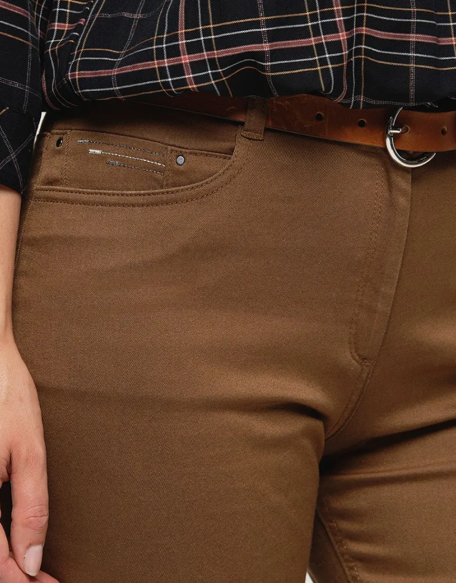 Christine Laure Slims|Pantalons*Pantalon slim marron