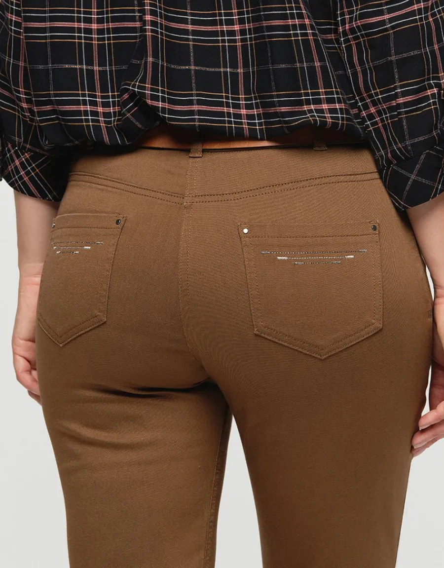 Christine Laure Slims|Pantalons*Pantalon slim marron