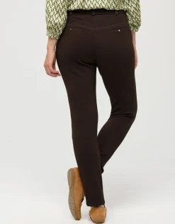Christine Laure Slims|Pantalons*Pantalon slim marron