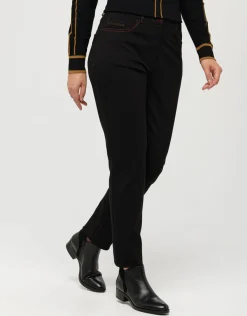 Christine Laure Droits|Slims*Pantalon slim milano noir