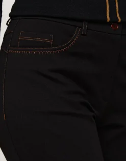 Christine Laure Droits|Slims*Pantalon slim milano noir