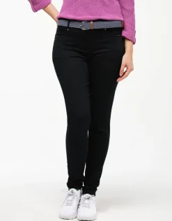 Christine Laure Slims|Pantalons*Pantalon slim noir coton