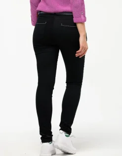 Christine Laure Slims|Pantalons*Pantalon slim noir coton