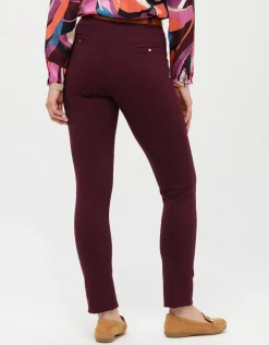 Christine Laure Slims|Pantalons*Pantalon slim rouge prune
