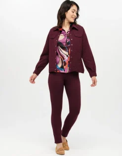 Christine Laure Slims|Pantalons*Pantalon slim rouge prune