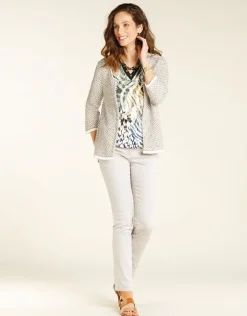 Christine Laure Ajustés|Slims*Pantalon stretch gris