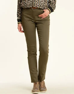 Christine Laure Ajustés|Pantalons*Pantalon stretch kaki