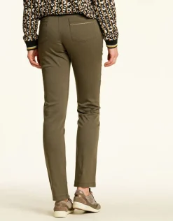 Christine Laure Ajustés|Pantalons*Pantalon stretch kaki