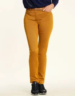 Christine Laure Ajustés|Pantalons*Pantalon stretch ocre