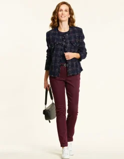 Christine Laure Ajustés|Pantalons*Pantalon stretch prune