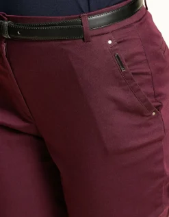 Christine Laure Ajustés|Pantalons*Pantalon stretch prune