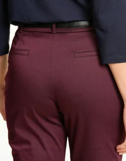 Christine Laure Ajustés|Pantalons*Pantalon stretch prune