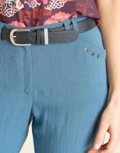 Christine Laure Ajustés|Pantalons*Pantalon tailleur bleu