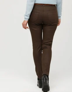 Christine Laure Slims|Pantalons*Pantalon toile enduite