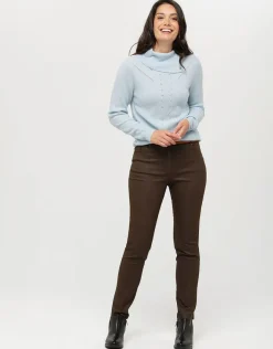 Christine Laure Slims|Pantalons*Pantalon toile enduite