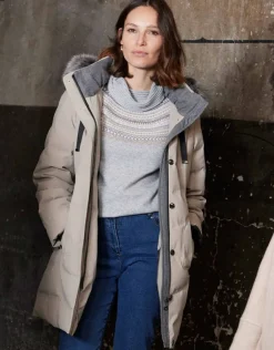 Christine Laure Doudounes|Parkas*Parka à capuche sable