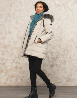 Christine Laure Doudounes|Parkas*Parka à capuche sable