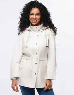 Christine Laure Parkas|Parkas*Parka beige nacré