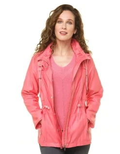 Christine Laure Parkas|Parkas*Parka courte rouge corail