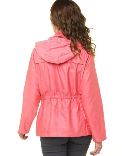 Christine Laure Parkas|Parkas*Parka courte rouge corail